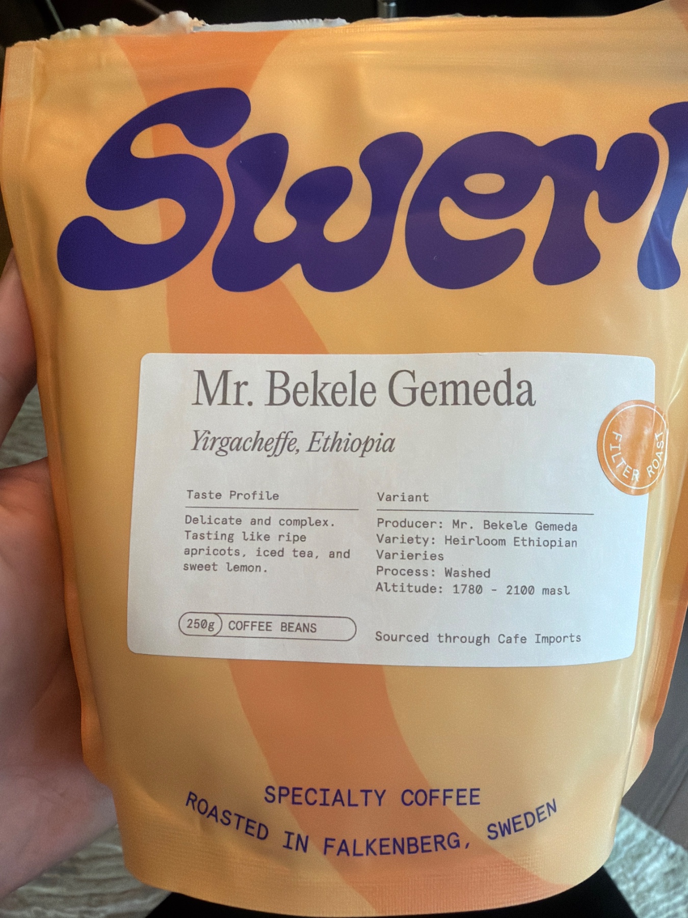 Swerl Mr. Bekele Gemedaの袋