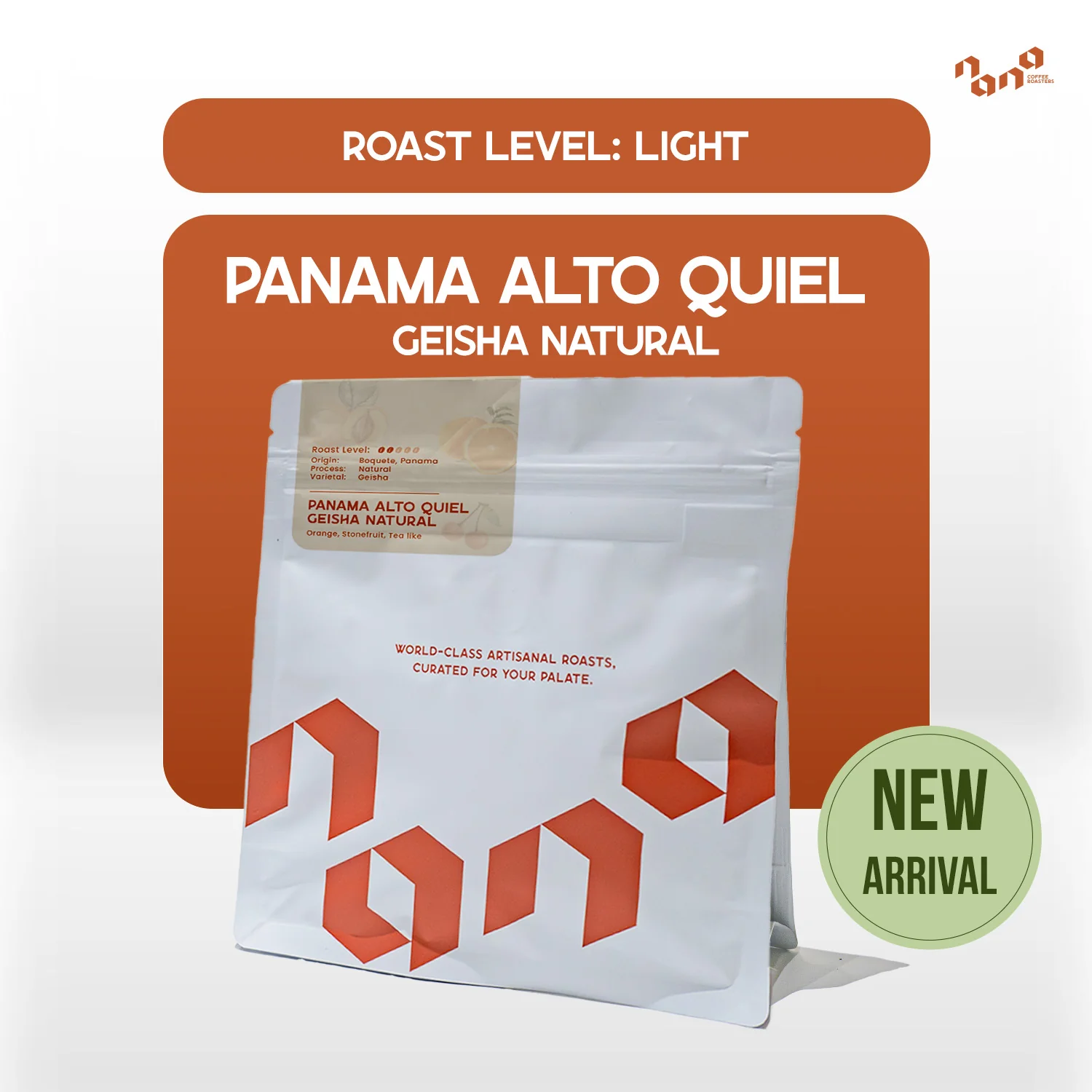 NANA COFFEE ROASTERS PANAMA ALTO QUIEL GEISHA NATURALの袋