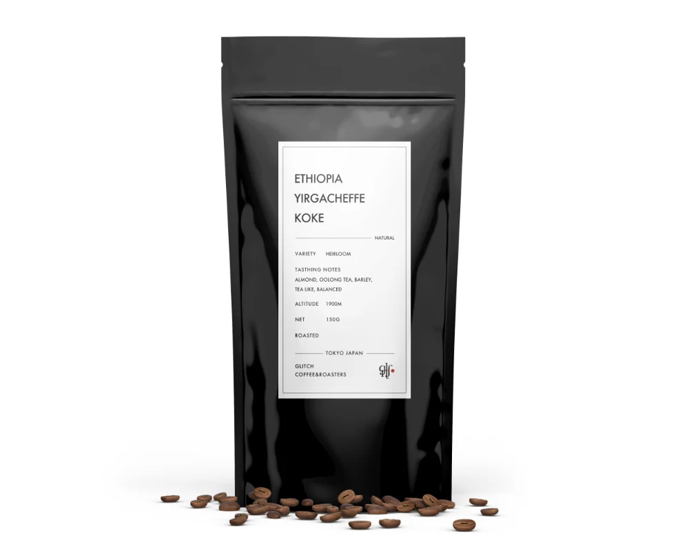 GLITCH COFFEE & ROASTERS ETHIOPIA YIRGACHEFFE KOKEの袋