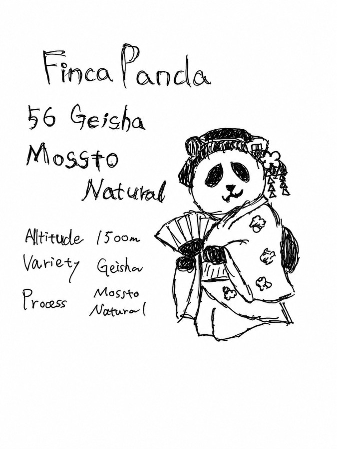 令和喫茶ZIZZ Finca Panda 56 Geisha Mossto Naturalの袋