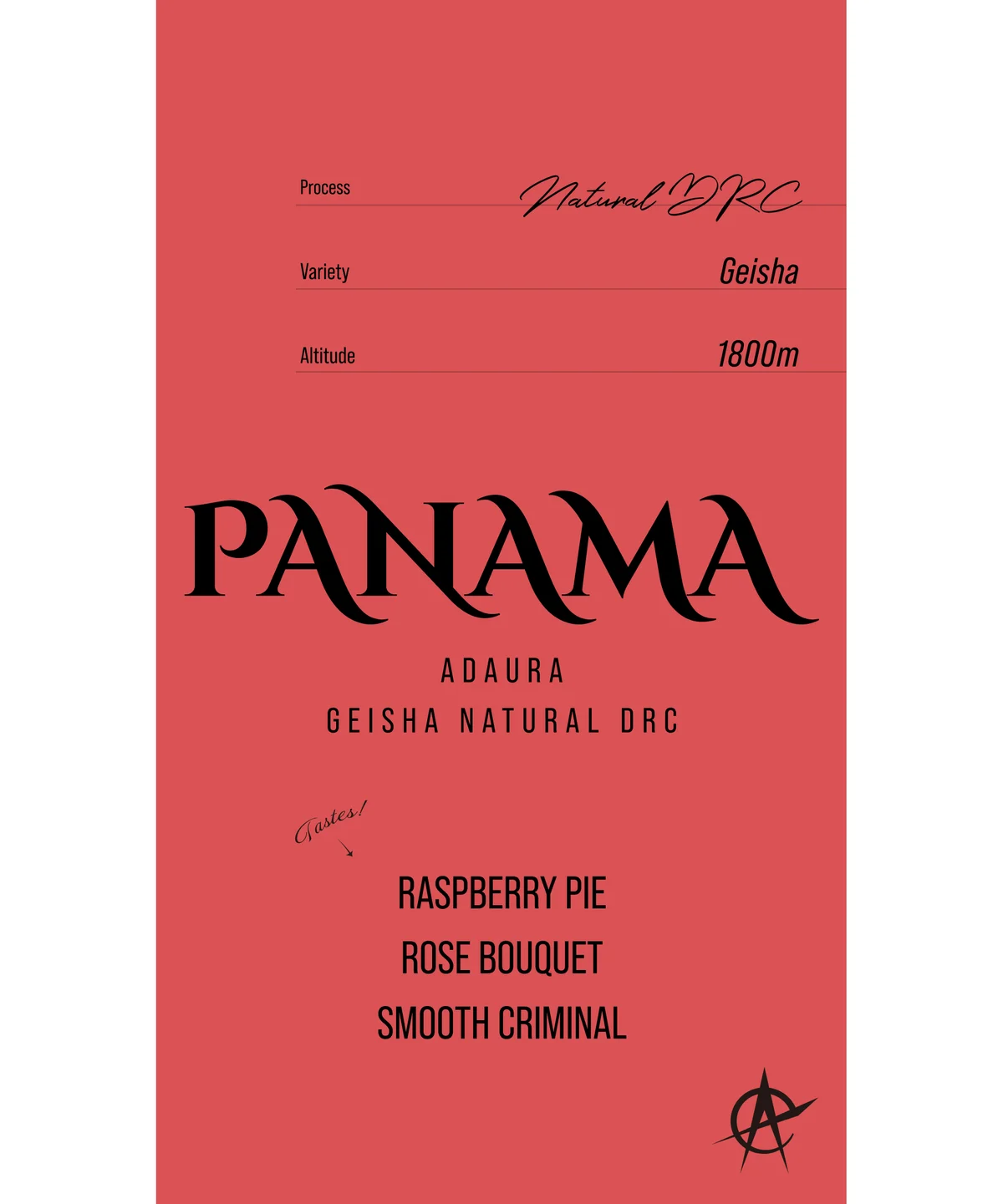 acid coffee PANAMA ADAURA GEISHA NATURAL DRCの袋