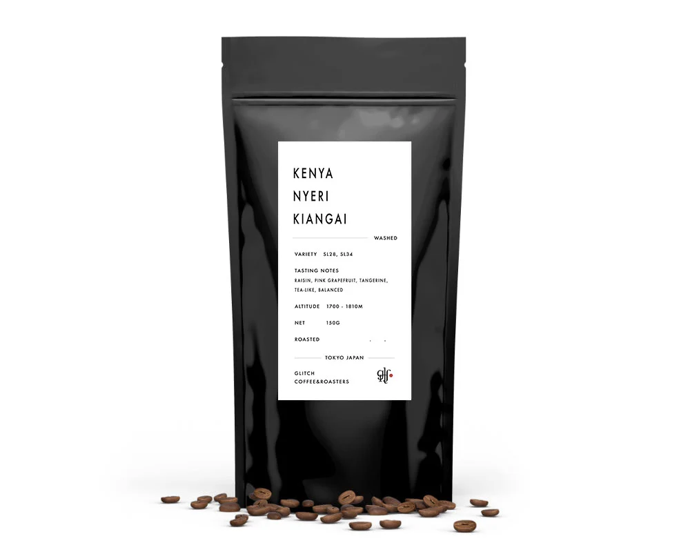 GLITCH COFFEE & ROASTERS Nyeri Kiangai KENYAの袋