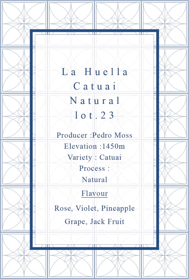 Definitive. La Huella Catuai Natural lot.23の袋